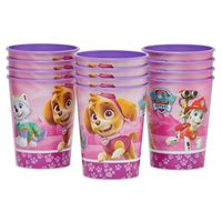 American Greetings Pink Paw Patrol Party Supplies, Plastic Party Cups (12-Count)