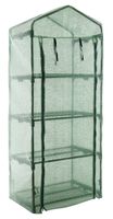 GOJOOASIS 4 Tier Mini Portable Garden Greenhouse Plants Shed Hot House for Indoor and Outdoor