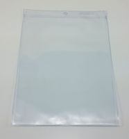 Amram 9 3/16 Inch x 12 5/16 Inch Clear Vinyl Tag Holders 50 Pieces Plus 100 Cable Ties for Hanging