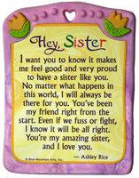 Sculpted Magnet: Hey Sister I Want You to Know, 3.0" x 3.5"