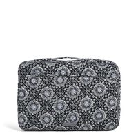 Vera Bradley Iconic Laptop Organizer, Signature Cotton, Charcoal Medallion, Medall
