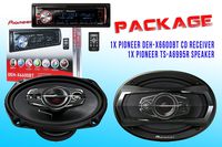 Package ! Pioneer DEH-X6600BT CD-Receiver + Pioneer TS-A6995R Car Speakers