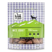 I and love and you Nice Jerky Bites - Grain Free Dog Treats, Beef + Lamb, 1-Pound, Pack of 1