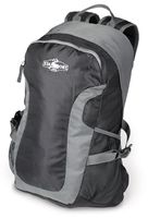 Stansport Odyssey Nylon Day Pack, Black/Grey, 17 x 11 x 5-Inch