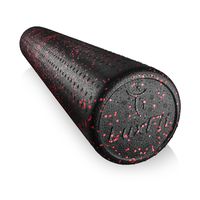 LuxFit Foam Roller, Speckled Foam Rollers for Muscles Physical Therapy Deep Tissue Muscle Massage (Red, 12 Inch)