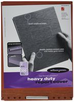 ACCO PRESSTEX Report Covers, 8.5 x 11 Inches, Top Bound, 2.75 Inch Centers, Red, 2 Per Pack (A7022278A)