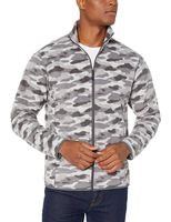 Amazon Essentials Men's Full-Zip Polar Fleece Jacket, Grey Camo, X-Large
