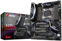 MSI Performance Gaming Intel X299 LGA 2066 DDR4 USB 3.1 SLI ATX Motherboard (X299 Gaming PRO Carbon)