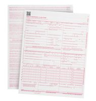 New 2500 CMS 1500 Claim Forms - Current HCFA 02/2012 Version (OMB-0938-1197) - Forms Will Line Up with Billing Software and Laser Compatible - 2500 Sheets - 8.5 Inch x 11