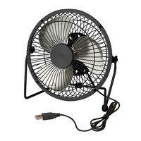 Honey-Can-Do OFC-04476 Compact USB Powered Desk Fan, 7.1x3.54x7.3", Black