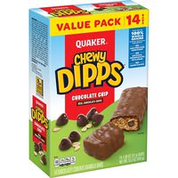 Quaker Chewy Dipps Chocolate Chip Granola Bars, 14 Count