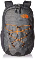 The North Face Jester Backpack, TNF Dark Grey Heather/Persian Orange, One Size
