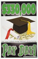 Poster #89 Funny, Motivational Graduate High School Poster for Girls