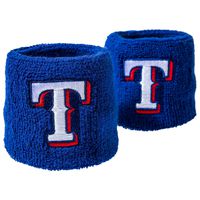 Franklin Sports Texas Rangers MLB Baseball Wristbands - MLB Team Logo Sweatbands - Great for Costumes + Uniforms - Pair