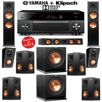 Klipsch Reference Premiere RP-280F 7.2.2 Dolby Atmos Home Theater System with Yamaha RX-A3060BL 11.2-Ch Network A/V Receiver