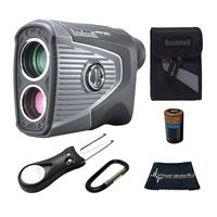 Bushnell PRO XE Advanced Laser Golf Rangefinder with Included Carrying Case, Carabiner, Lens Cloth, and Selected Wearable4U Golf Tool Bundle