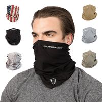 Terra Kuda Face Clothing Neck Gaiter Mask - Non Slip Light Breathable for Sun Wind Dust Bandana Balaclava (Stealth Black)