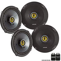 Kicker 46CSC654 - Two Pairs of CS-Series CSC65 6.5-Inch (160mm) Coaxial Speakers, 4-Ohm (2 Pairs)