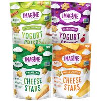 Imag!ne Cheese Stars and Yogurt Crisps Sampler Variety Pack, 4 Count