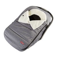 Skip Hop Stroll & Go Plush Fleece Infant And Baby Automotive Winter Car Seat Cover Heather Grey - Universal Fit