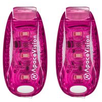 EverLightFX USB Rechargeable LED Safety Light (2 Pack) by Apace - Super Bright Bike Tail Light Works Brilliantly as Running Light for Joggers, Pets, Bicycle Strobe or Rear Clip On Lights