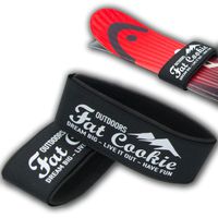 Ski Straps - Durable Hook and Loop Ski Strap Pair - EVA Protector Pads Between Skis. Fits for Narrow and Wide Fat Powder Skis.