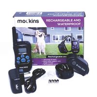 Mockins 100% Waterproof and Rechargeable Electronic Remote Training Dog Collar | Shock Collar for Dogs with 990 ft Range E Collar, Beep and Vibration Easy to Use for Big, Medium and Small Dogs