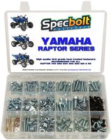 250pc Specbolt Yamaha Raptor 600 660 700 Bolt Kit for Maintenance & Restoration OEM Spec Fasteners ATV Quad Also Good for 80 90 125 250 350