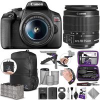Canon EOS Rebel T7 DSLR Camera with Canon EF-S 18-55mm is II Lens with Altura Photo Essential Accessory and Travel Bundle