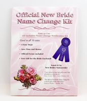 Bride Name Change Kit Legal Forms and Kits