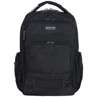 Kenneth Cole Reaction Urban Triple Compartment 15"-17" Laptop RFID Business Travel Backpack, Black, One Size