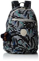 Kipling CLAS Challenger, Unisex Adult Backpack, Multi-Colour (Bamboo Stripes), 36 x 26 x 21 cm (W x H x L)