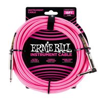 Ernie Ball Instrument Cable, Neon Pink, 18 ft. (P06083)