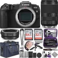 Canon EOS RP Mirrorless Digital Camera and 24-240mm Lens + Canon EF-EOS R Mount Adapter with Altura Photo Complete Accessory and Travel Bundle