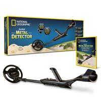 NATIONAL GEOGRAPHIC Junior Metal Detector -Adjustable Metal Detector for Kids with 7.5" Waterproof Dual Coil, Lightweight Design Great for Treasure Hunting Beginners