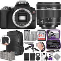 Canon EOS Rebel SL3 DSLR Camera and EF-S 18-55mm f/4-5.6 is STM Lens with Altura Photo Advanced Accessory and Travel Bundle