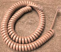 Beige Medium (12' Ft) Generic Handset Curly Coil Phone Cord Fits Nearly All Landline Phones Spring Spiral Telephone Receiver Wire Cable 4P4C RJ9 Universally Compatible by DIY-BizPhones