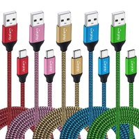USB Type C Cable, 5 Pack 10ft Canjoy USB Type C Fast Charger Cord Compatible Samsung Galaxy S10 S10+ S9 S8 Plus Note 8 Note 9, Moto X4/Z2/G6, Google Pixel XL 2XL 3XL C, Nexus 5X 6P, LG G5 G6 V20 V30