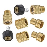 Mingle Ultimate Pressure Washer Adapter Set, Quick Disconnect Kit, M22 Swivel to 3/8 Inch Quick Connect, 3/4 Inch to Quick Release, 8-Pack