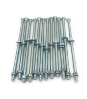 3/8" x 10" Carriage Bolts with Nuts & Washers, 12 per Pack