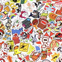 YUANSHI Waterproof Graffiti Stickers,Notebook Computer Decal Stickers,Luggage,Cars,Motorcycles,Bicycles Vinyl Stickers,Skateboard Stickers PVC (Random 50 pcs)