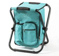 One Savvy Girl Ultralight Backpack Cooler Chair - Compact Lightweight and Portable Folding Stool - Perfect for Outdoor Events, Travel, Hiking, Camping, Tailgating, Beach, Parades & More
