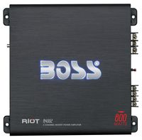 BOSS Audio Systems R4002 - Riot 800 Watt, 2 Channel, 2 4 Ohm Stable Class AB, Full Range, Bridgeable, Mosfet Car Amplifier with Remote Subwoofer Control