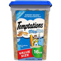 TEMPTATIONS MixUps Treats for Cats SURFER'S DELIGHT Flavor, 16 Oz Tub