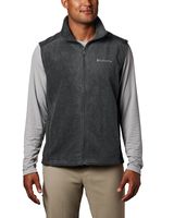 Columbia Men's Steens Mountain Full Zip Soft Fleece Vest, Grill, Black, Medium