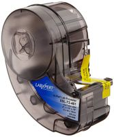 Brady XSL-72-461 Labxpert 1.75" Width x 0.5" Height, B-461 Self-Laminating Polyester, Matte Finish Black on White/Translucent Label (225 per Cartridge)