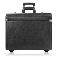 Solo New York Lincoln Rolling Catalog Case with Dual Combination Locks, Two Wheeled Catalog Case for Men and Women, Black
