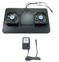 AV Receiver Airchamber Base Cooling Fans with thermoswitch & Mult-Speed Control