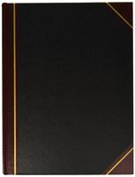 NATIONAL Texhide Series Record Book, Black, 14.25" x 11.25", 300 Pages (58400)