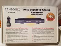 Sansonic FT-300A Digital To Analog TV Converter Box